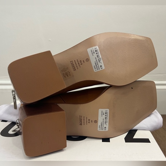 SCHUTZ Caramel Leather Booties 6.5 - Picture 7 of 9